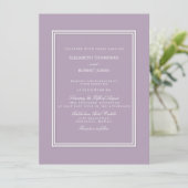 Jeu de Faire-part de mariage violets Chalky Chalky (Debout devant)
