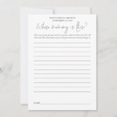 Jeu de Fête des mariées dont la mémoire carte blan (Devant)