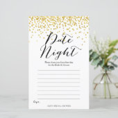 Jeu de Fête des mariées d'or - Carte de nuit de da (Debout devant)