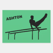 Jeu de feuilles de papier d'enveloppement de gymna (Devant 2)