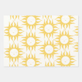 Jeu de feuilles plats en papier d'emballage (Devant 3)