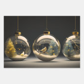 Jeu de feuilles plats en papier d'enveloppement de (Devant 3)