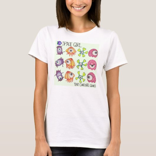 Jeu de fille de l'espace :  Cadre par le T-shirt (Devant)