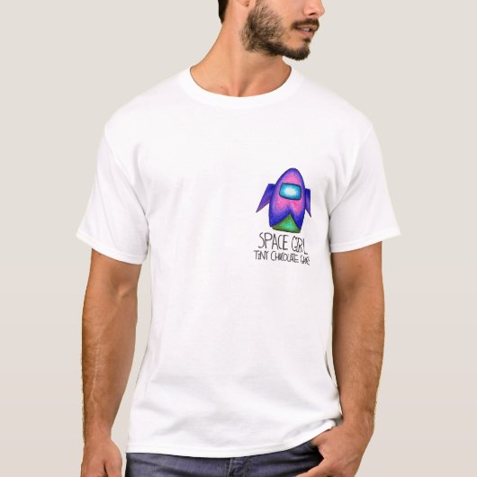 Jeu de fille de l'espace : T-shirt (Devant)