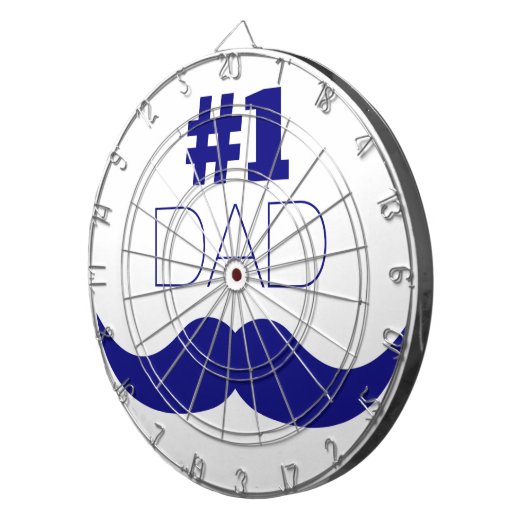 Jeu De Fléchettes #1 Papa Blue Mustache (Devant droit)