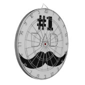 Jeu De Fléchettes #1 Papa Mustache noire - Numéro Un (Devant gauche)