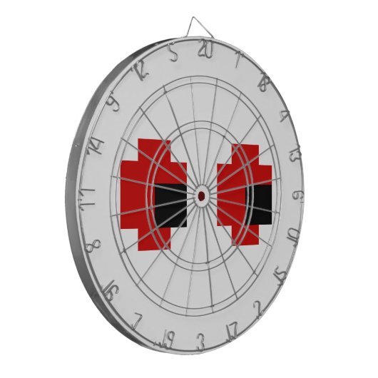 Jeu De Fléchettes 8 bits Éffrayants yeux rouges (Devant gauche)