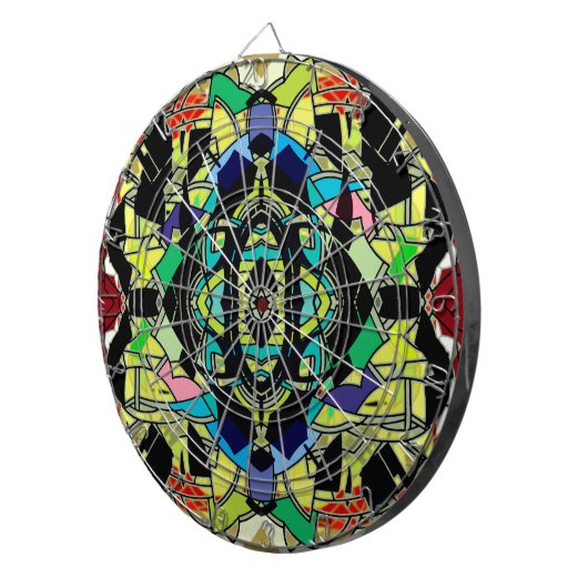 Jeu De Fléchettes à damiers (Devant droit)