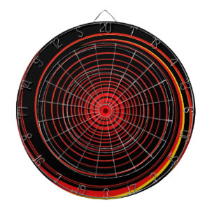 Jeu De Fléchettes abstrait de tourbillon funky rétro
