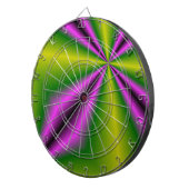 Jeu De Fléchettes abstrait Rainbow-Art vert violet (Devant droit)