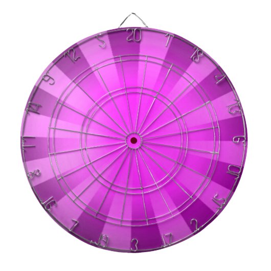 Jeu De Fléchettes Abstrait rayé rose soleil (Devant)