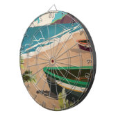 Jeu De Fléchettes Affiche de voyage à la Barbade (Devant droit)