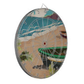 Jeu De Fléchettes Affiche de voyage à la Barbade (Devant gauche)