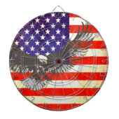 Jeu De Fléchettes Aigle américain et drapeau américain panneau de fl (Devant)