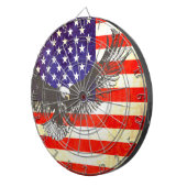 Jeu De Fléchettes Aigle américain et drapeau américain panneau de fl (Devant droit)