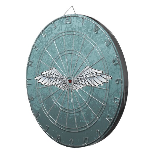 Jeu De Fléchettes ailes bleu-gris (Devant droit)