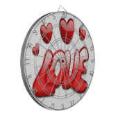 JEU DE FLÉCHETTES AMOUR AVEC LES COEURS ROUGES (Devant gauche)