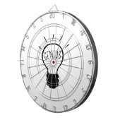 Jeu De Fléchettes Ampoule en noir et blanc (Devant droit)