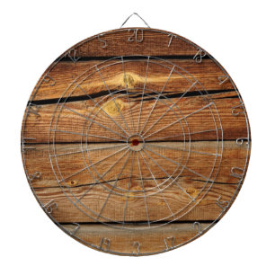 Jeu De Fléchettes Ancien Fond en Bois