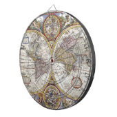 Jeu De Fléchettes Ancienne carte du monde (Devant droit)