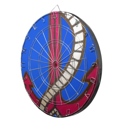 Jeu De Fléchettes Ancre rouge (Devant droit)