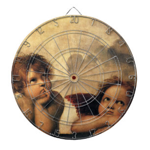 Jeu De Fléchettes Anges de la Madone Sixtine par Raphaël Sanzio