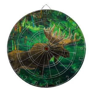 Jeu De Fléchettes Antilope de cerfs communs d'élans d'orignaux