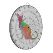 Jeu De Fléchettes Aquarelle Chat Silhouette (Devant gauche)