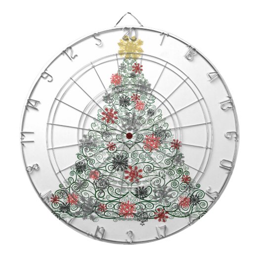 Jeu De Fléchettes Arbre tourbillonnant décoré (Devant)