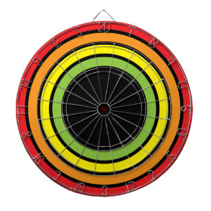 Jeu De Fléchettes arc-en-ciel rétro