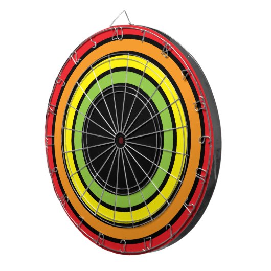 Jeu De Fléchettes arc-en-ciel rétro (Devant droit)