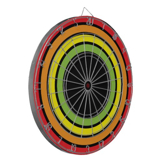 Jeu De Fléchettes arc-en-ciel rétro (Devant gauche)