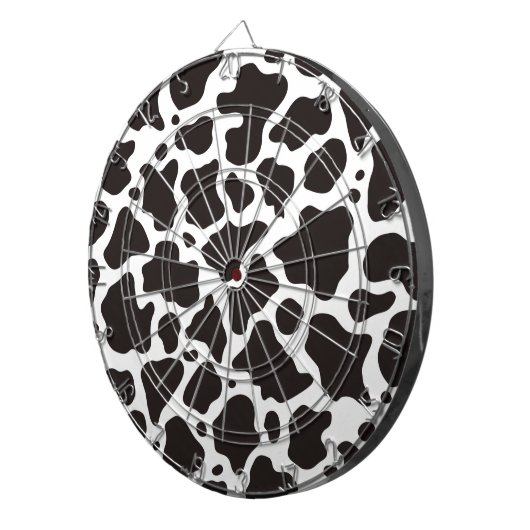 Jeu De Fléchettes Arrière - plan motif de vache (Devant droit)