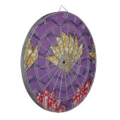 Jeu De Fléchettes Art africain Abstrait : Vagues de passion violette (Devant gauche)