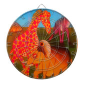 Jeu De Fléchettes Art animal africain (Devant)