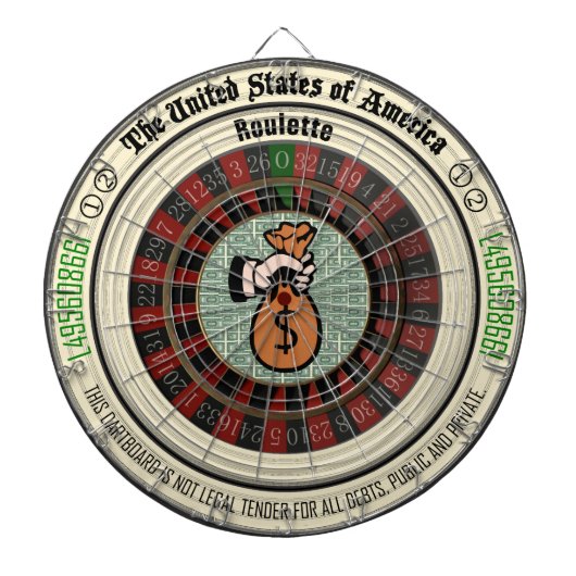 Jeu De Fléchettes Art d'argent de roulette (Devant)