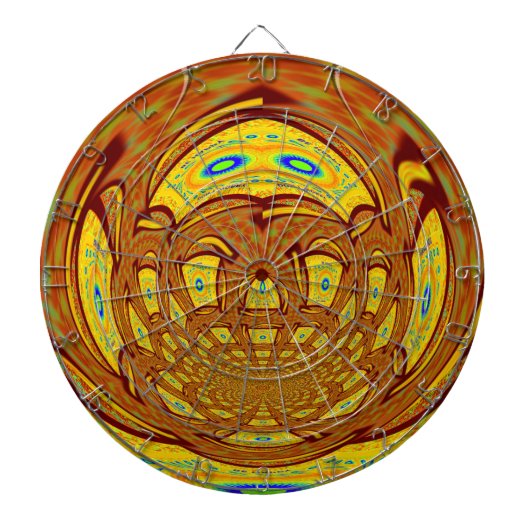 Jeu De Fléchettes Art de baseball jaune doré Imprimer (Devant)