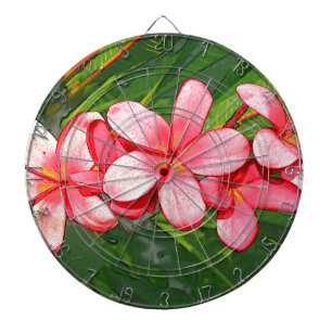 Jeu De Fléchettes Art de Frangipanier Tropical Rose