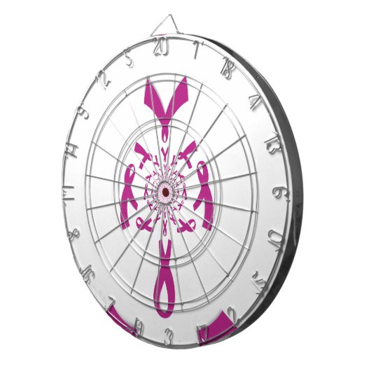 Jeu De Fléchettes Art de sensibilisation au cancer du sein Imprimer (Devant droit)