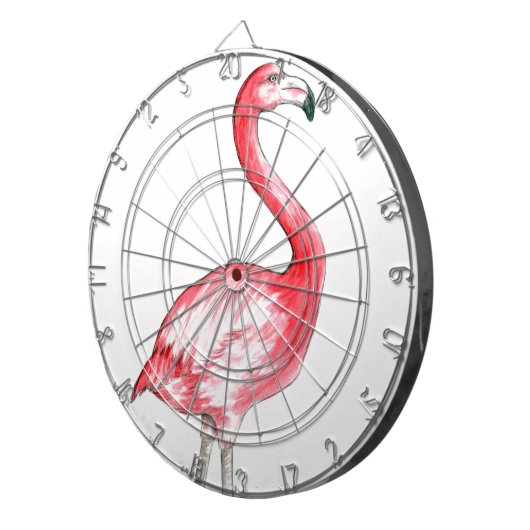 Jeu De Fléchettes Art Flamant rose (Devant droit)