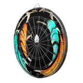 Jeu De Fléchettes Art Motif traditionnel africain Imprimer (Devant droit)