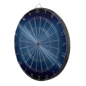 Jeu De Fléchettes Aspect métallique en acier inoxydable bleu foncé (Devant droit)