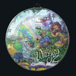 Jeu De Fléchettes Assistant d'Oz<br><div class="desc">Épincez votre salle de jeux avec l'oeuvre originale de Traci Van Wagoner, The Wonderful Wizard of Oz, représentant L. The Wonderful Wizard of Oz de Frank Baum, publié en 1900 dans un style amusant et coloré. Voyez la tornade filant la maison à partir d'un livre dans le pays d'Oz avec...</div>