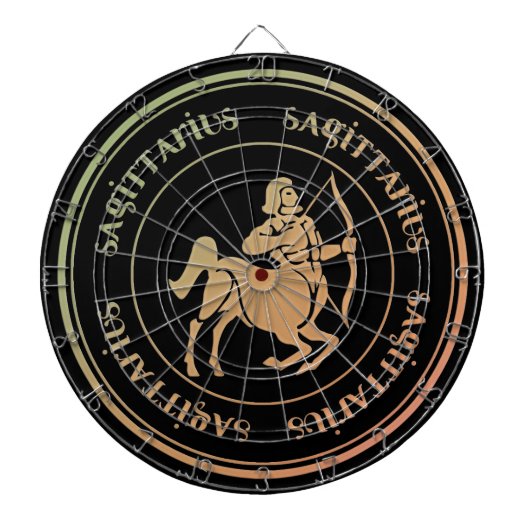 Jeu De Fléchettes Astrologie Sagittaire Zodiac d1 Dartboard (Devant)