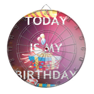 Jeu De Fléchettes Aujourd'hui est mon anniversaire Art Print