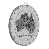 Jeu De Fléchettes Australie Carte Doodle (Devant gauche)