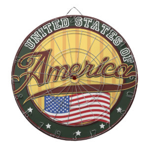 Jeu De Fléchettes Badge USA