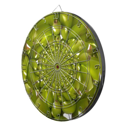 Jeu De Fléchettes Banane verte Kaleidoscope Art Imprimer/Graphique (Devant droit)