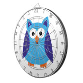 Jeu De Fléchettes Bande dessinée bleue de hibou (Devant droit)