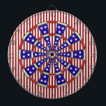 Jeu De Fléchettes Bannière étoilée américaine<br><div class="desc">Cette conception rouge, blanche et bleue de cible de bannière étoilée est inspirée par le drapeau des Etats-Unis d'Amérique. Elle semblerait fraîche dans une salle de jeu avec un thème americana rustique et serait une grande manière d'amuser vos invités à un quatrième de partie de Jour de la Déclaration d'Indépendance...</div>